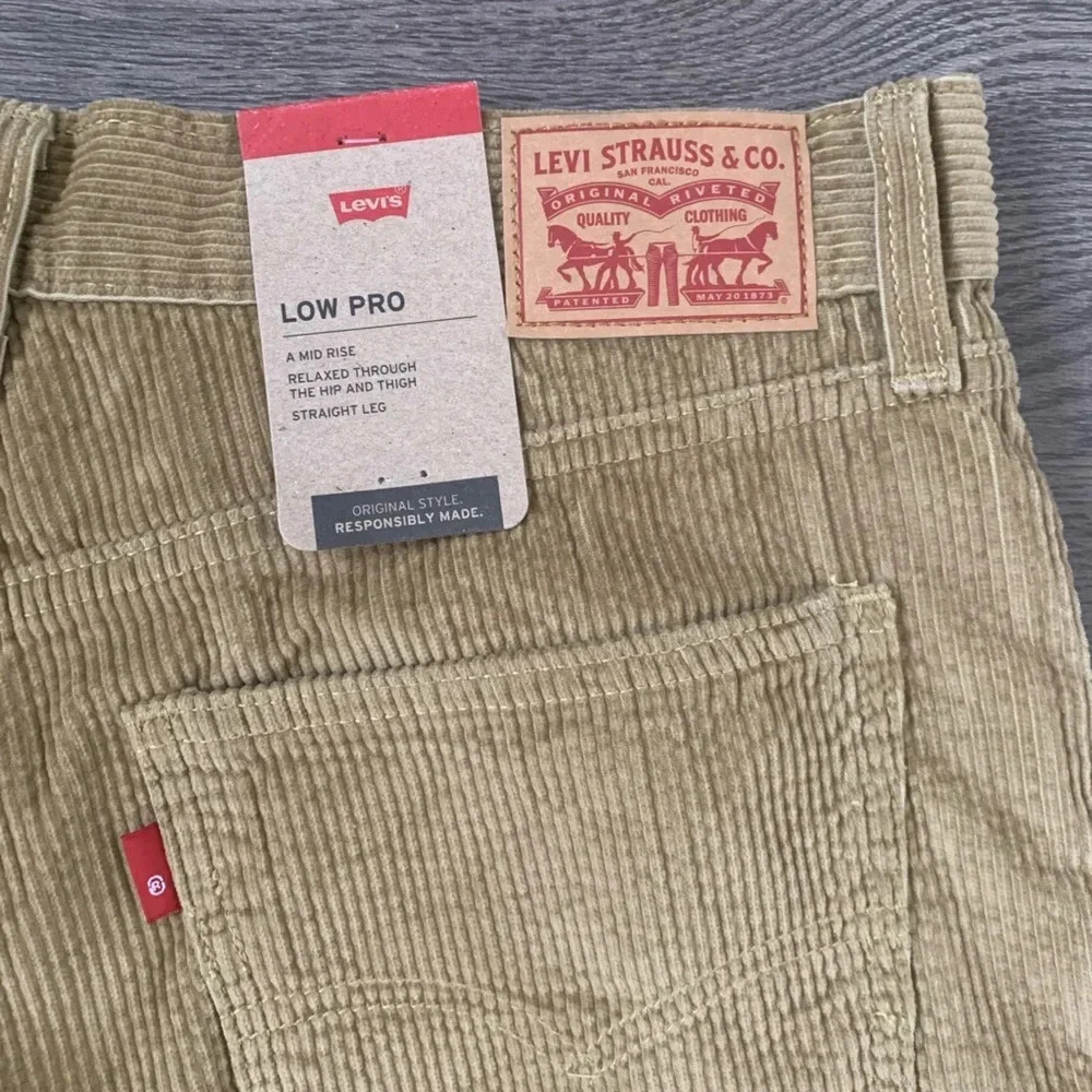Leviāsā Low Pro Corduroy Jeans - Size 29x30 - Light Brown - NWT - Picture 5 of 11